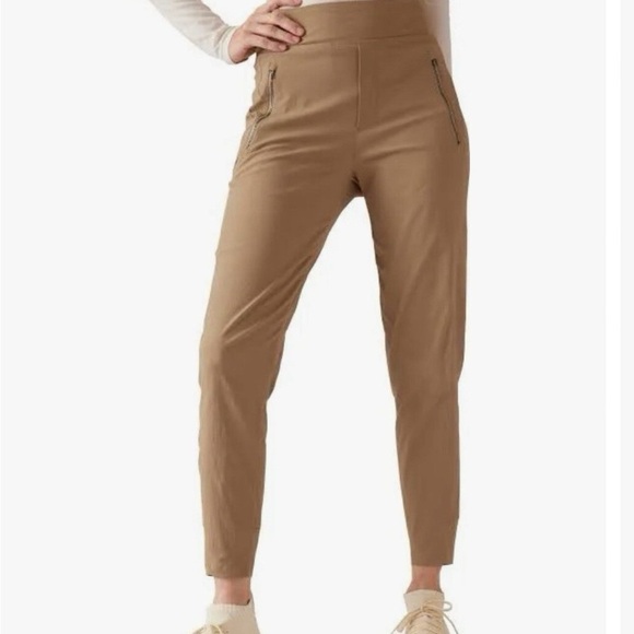 Athleta Pants - Athleta Trekkie North Jogger Cattail Brown High Rise Pant Womens Sz. 16